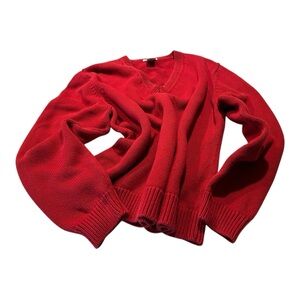Women's St. John’s Bay Red V-Neck Sweater